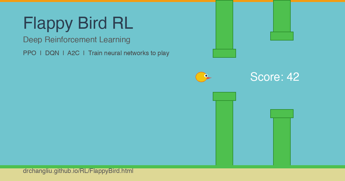 Flappy Bird RL — Deep Reinforcement Learning